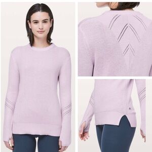 Lululemon Time To Restore Sweater Sheer Lilac